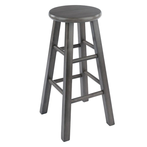 Winsome Wood Ivy Square Leg Counter Stool in Rustic Oyster Gray 
