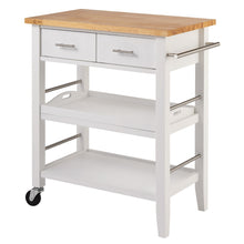 Load image into Gallery viewer, Kitchen Cart with Drawers &amp; Tray | White