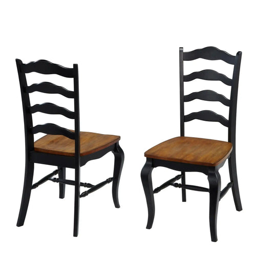 Homestyles French Countryside Black Dining Chair Pair