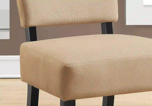 Beige Accent Chair / Armless Chair - I 8277