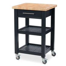 Load image into Gallery viewer, Portable Kitchen Cart with Butcher Block Top