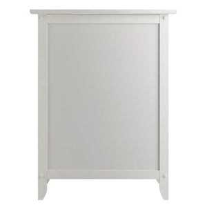 Winsome Wood Eugene Accent Table, Nightstand in White