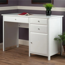 Load image into Gallery viewer, Winsome Wood Delta Home Office Writing Desk in White