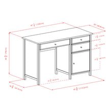 Load image into Gallery viewer, Winsome Wood Delta Home Office Writing Desk in White