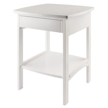 Load image into Gallery viewer, Winsome Wood Claire Curved Accent Table, Nightstand in White