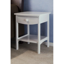 Load image into Gallery viewer, Winsome Wood Claire Curved Accent Table, Nightstand in White