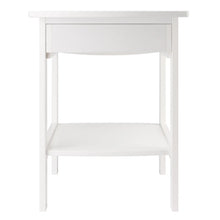 Load image into Gallery viewer, Winsome Wood Claire Curved Accent Table, Nightstand in White