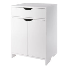 Load image into Gallery viewer, Winsome Wood Nova 1-Drawer Storage Cabinet in White