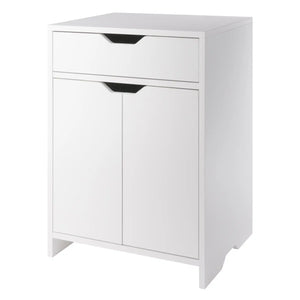 Winsome Wood Nova 1-Drawer Storage Cabinet in White