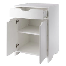 Load image into Gallery viewer, Winsome Wood Nova 1-Drawer Storage Cabinet in White