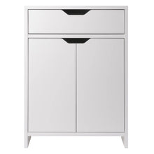 Load image into Gallery viewer, Winsome Wood Nova 1-Drawer Storage Cabinet in White