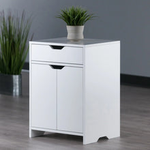 Load image into Gallery viewer, Winsome Wood Nova 1-Drawer Storage Cabinet in White