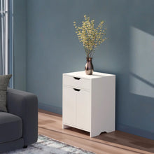 Load image into Gallery viewer, Winsome Wood Nova 1-Drawer Storage Cabinet in White