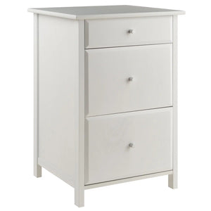 Winsome Wood Delta Home Office File Cabinet in White