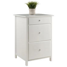 Load image into Gallery viewer, Winsome Wood Delta Home Office File Cabinet in White