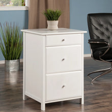 Load image into Gallery viewer, Winsome Wood Delta Home Office File Cabinet in White