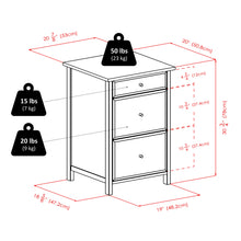 Load image into Gallery viewer, Winsome Wood Delta Home Office File Cabinet in White