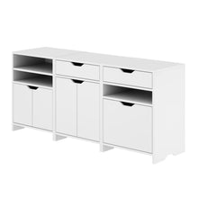 Load image into Gallery viewer, Winsome Wood Nova 3-Pc Storage Cabinet Set in White