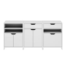 Load image into Gallery viewer, Winsome Wood Nova 3-Pc Storage Cabinet Set in White