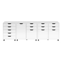 Load image into Gallery viewer, Winsome Wood Halifax 3-Pc Cabinet Set with File Drawer in White 