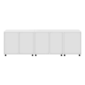 Winsome Wood Halifax 3-Pc Cabinet Set with File Drawer in White 