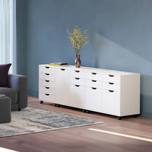 Load image into Gallery viewer, Winsome Wood Halifax 3-Pc Cabinet Set with File Drawer in White 