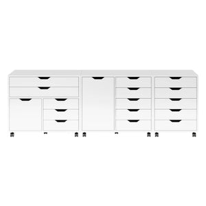 Winsome Wood Halifax 3-Pc Storage Cabinet Set in White