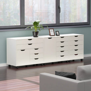 Winsome Wood Halifax 3-Pc Storage Cabinet Set in White