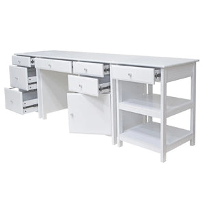 Winsome Wood Delta 3-Pc Home Office Desk Set in White