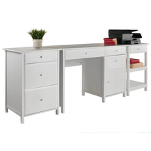 Load image into Gallery viewer, Winsome Wood Delta 3-Pc Home Office Desk Set in White