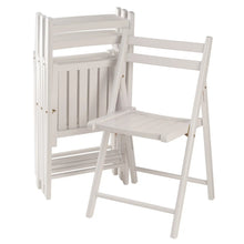 Load image into Gallery viewer, Winsome Wood Robin 4-Pc Folding Chair Set in White