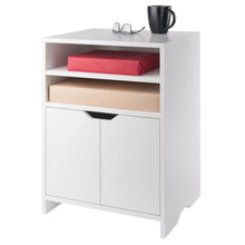 Load image into Gallery viewer, Winsome Wood Nova Open Shelf Storage Cabinet in White