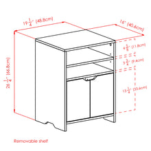 Load image into Gallery viewer, Winsome Wood Nova Open Shelf Storage Cabinet in White