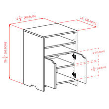 Load image into Gallery viewer, Winsome Wood Nova Open Shelf Storage Cabinet in White