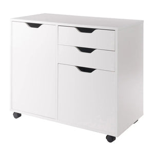 Winsome Wood Halifax Wide Storage Cabinet, 2-Drawer, Filing Cabinet in White