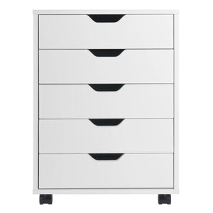 Winsome Wood Halifax 5-Drawer Cabinet in White