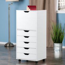 Load image into Gallery viewer, Winsome Wood Halifax Tall Storage Cabinet, 5-Drawer in White