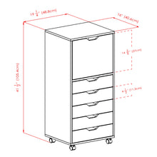 Load image into Gallery viewer, Winsome Wood Halifax Tall Storage Cabinet, 5-Drawer in White