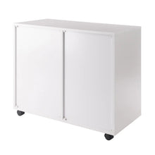 Load image into Gallery viewer, Winsome Wood Halifax Wide 2-Door Storage Cabinet, 4-Drawer in White