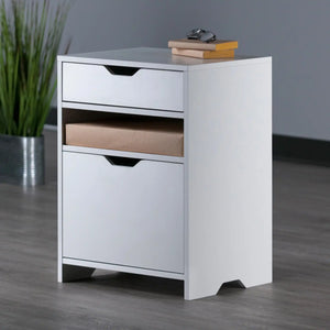 Winsome Wood Nova Filing Storage Cabinet in White