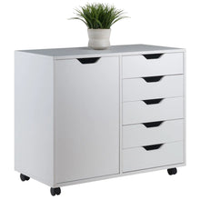 Load image into Gallery viewer, Winsome Wood Halifax Wide Storage Cabinet, 5-Drawer in White 