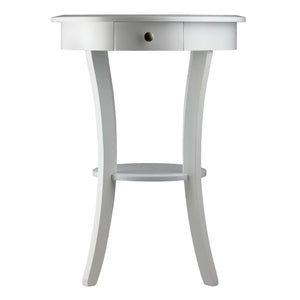 Winsome Wood Sasha Round Accent Table in White