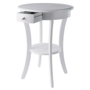 Winsome Wood Sasha Round Accent Table in White