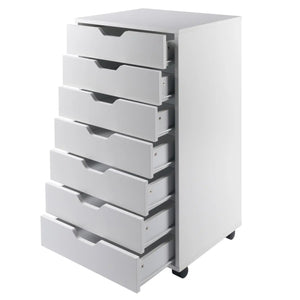 Winsome Wood Halifax 7-Drawer Cabinet in White 