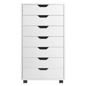 Winsome Wood Halifax 7-Drawer Cabinet in White 