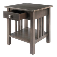 Load image into Gallery viewer, Winsome Wood Stafford Accent Table in Oyster Gray