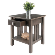 Load image into Gallery viewer, Winsome Wood Stafford Accent Table in Oyster Gray