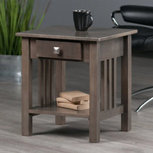 Load image into Gallery viewer, Winsome Wood Stafford Accent Table in Oyster Gray