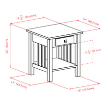 Load image into Gallery viewer, Winsome Wood Stafford Accent Table in Oyster Gray