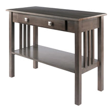 Load image into Gallery viewer, Winsome Wood Stafford Console Hall Table in Oyster Gray